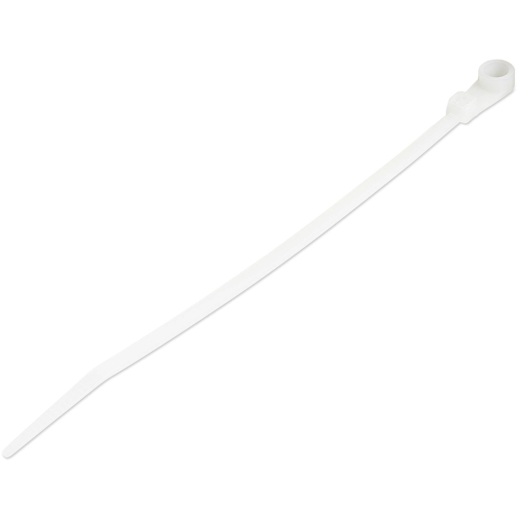 StarTech.com 15cm(6"") Cable Ties with Mounting Hole, 3mm(1/8"") wide, 40mm(1-1/2"") Bundle Dia. 18kg(40lb) Tensile
