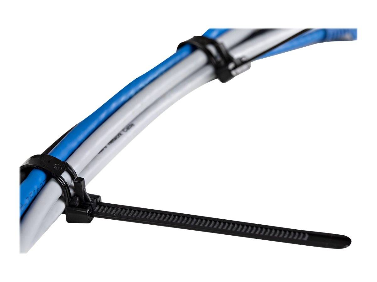 StarTech.com 15cm(6"") Reusable Cable Ties, 7mm(1/4"") wide, 35mm(1-3/8"") Bundle Dia. 22kg(50lb) Tensile Strength