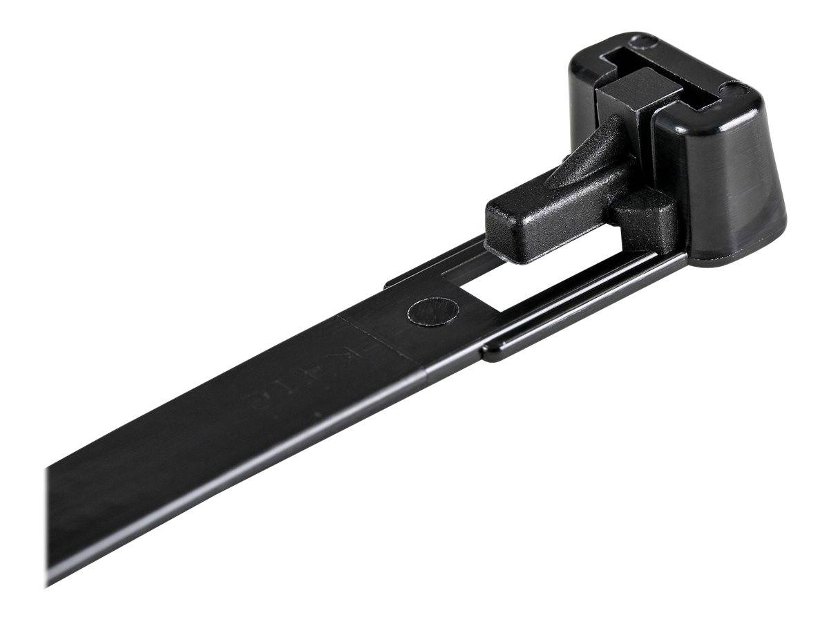 StarTech.com 12cm(5"") Reusable Cable Ties, 7mm(1/4"") wide, 30mm(1-1/8"") Bundle Dia. 22kg(50lb) Tensile Strength