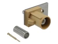 Delock Modulares Faceplate-Snap-In - FAKRA I - beige - RAL 1001 - Abdeckung mit