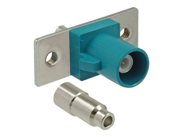 DELOCK FAKRA Z Stecker Federpin zum Löten 2 vorgestanzte Löcher