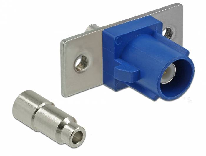 DeLOCK FAKRA C plug spring pin for soldering 2 prepunched holes