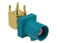 Delock FAKRA C plug 90° PCB - Modulare Eingabe - FAKRA C - Signalblau - RAL 5005