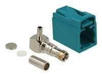 Delock FAKRA Z jack 90° for crimping - Modulare Eingabe - FAKRA Z - RAL 5021 - W