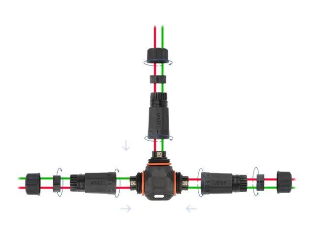 DeLOCK - Kabelverbindung - Außenbereich - Schwarz