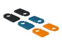DeLOCK - Set Kabelmarker-Clips - Schwarz, Blau