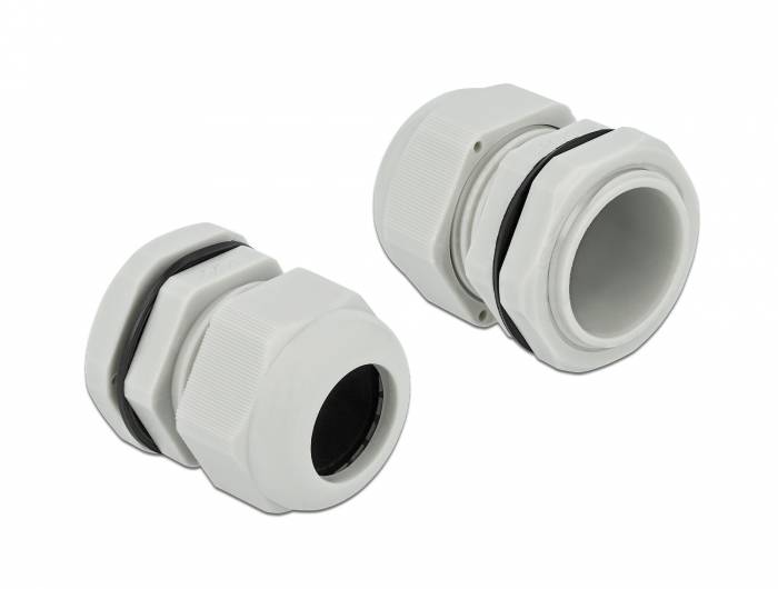 DeLOCK PG25 - Kabelverschraubung - Grau (Packung mit 10)