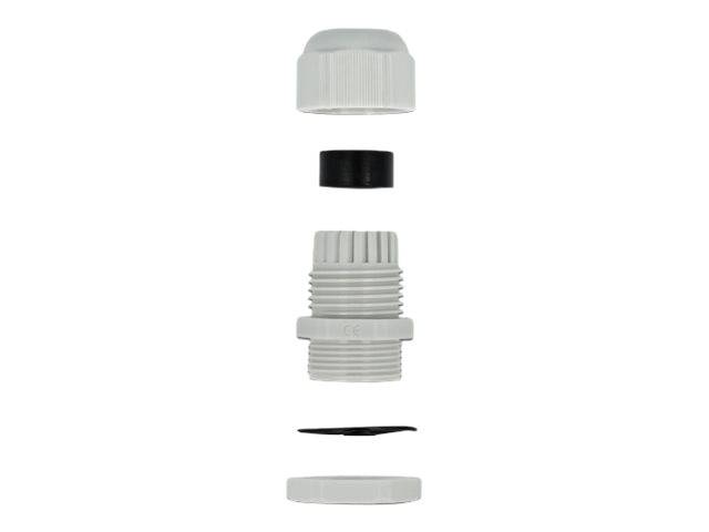 DeLOCK PG25 - Kabelverschraubung - Grau (Packung mit 10)