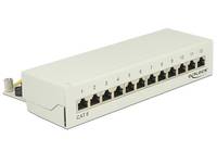 DeLOCK - Patch Panel - RJ-45 X 12 - Hellgrau