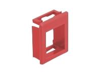 Delock Modulblende Snap-in-Halterung - Schrankmontage - Rot (Packung mit 4) - Ke