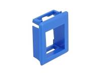 Delock Modulblende Snap-in-Halterung - Schrankmontage - Blau (Packung mit 4) - K