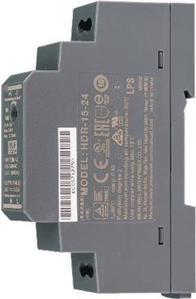 INSYS icom Netzteil 24VDC 15W IN 90-264VAC47-63Hz/120-370VDC Klasse II doppelt isoliert Montage auf DIN-Hutschienen (100