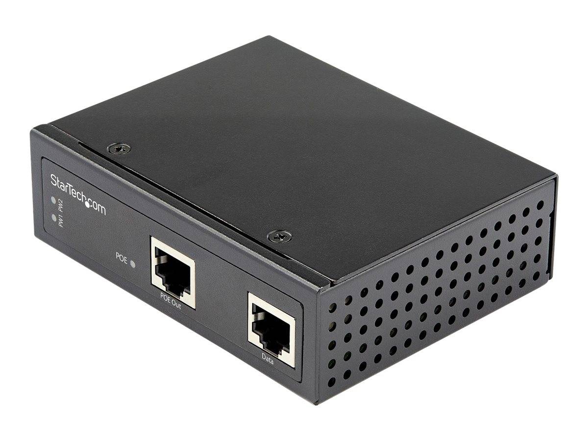 StarTech.com Industrial Gigabit PoE Injector - High Speed/High Power 90W - 802.3bt PoE++ 48V-56VDC Hutschiene UPoE/Ultra