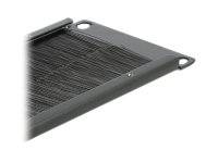 DeLOCK Cable Management Brush Strip - Kabelführungspanel mit Bürste - Schwarz - 2U - 48.3 cm (19")