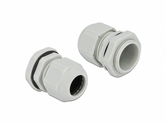 DeLOCK PG19 - Kabelverschraubung - Grau (Packung mit 10)