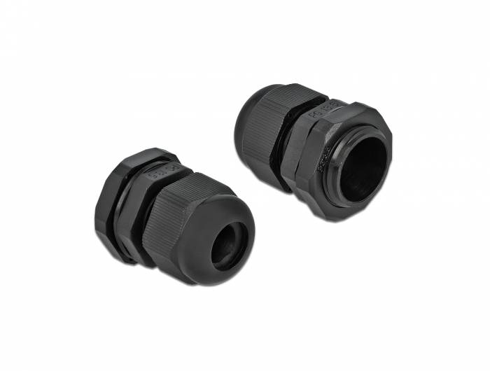 DeLOCK PG13.5 - Kabelverschraubung - Schwarz (Packung mit 10)