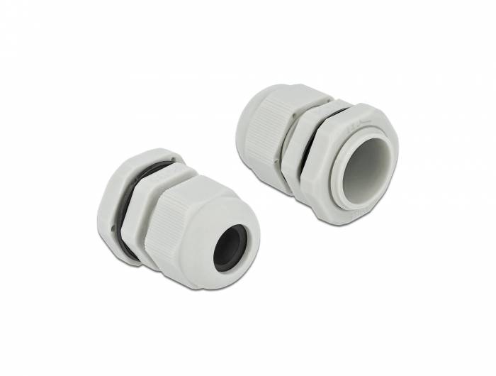 DeLOCK PG13.5 - Kabelverschraubung - Grau (Packung mit 10)