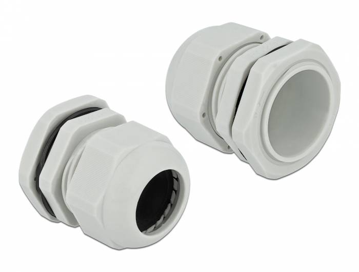 DeLOCK PG29 - Kabelverschraubung - Grau (Packung mit 10)