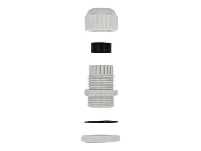 DeLOCK PG21 - Kabelverschraubung - Grau (Packung mit 10)