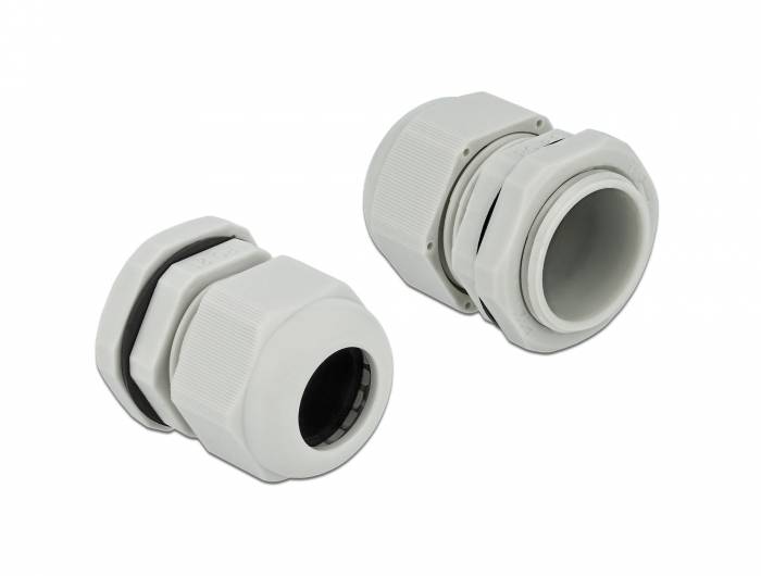 DeLOCK PG21 - Kabelverschraubung - Grau (Packung mit 10)