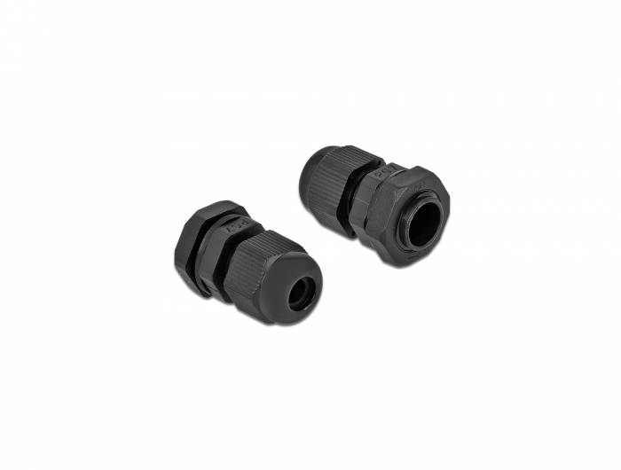 DeLOCK PG7 - Kabelverschraubung - Schwarz (Packung mit 10)