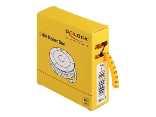 DeLOCK Cable Marker Box, No. 0 - Leitungs- / Kabel-Marker (vorgedruckt)
