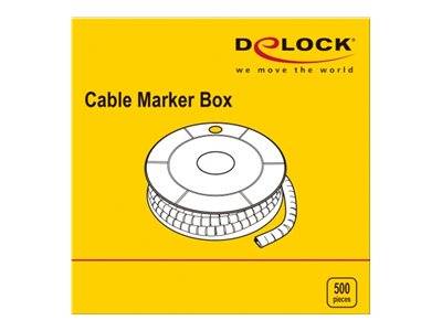 DeLOCK Cable Marker Box, No. 0 - Leitungs- / Kabel-Marker (vorgedruckt)