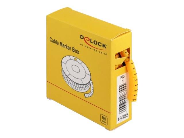 DeLOCK Cable Marker Box, No. 1 - Leitungs- / Kabel-Marker (vorgedruckt)