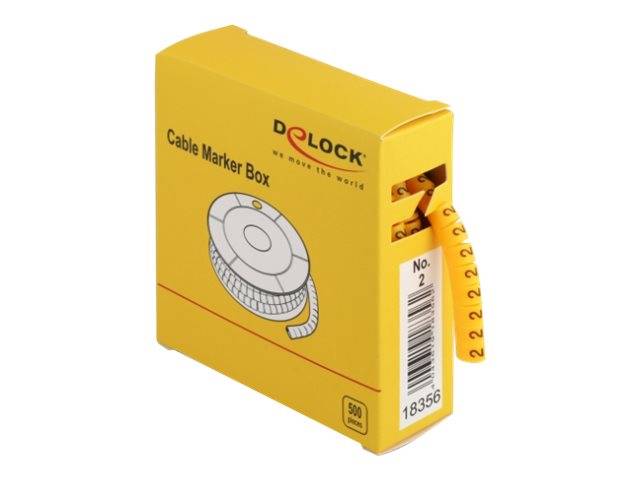 DeLOCK Cable Marker Box, No. 2 - Leitungs- / Kabel-Marker (vorgedruckt)