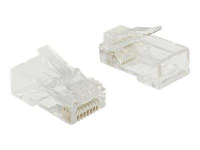 DeLOCK - Netzwerkanschluss - RJ-45 (M) - UTP - 5 - 6.5 mm - CAT 5e - durchsichtig (Packung mit 20)