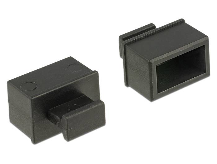 DeLOCK Dust Cover for SFP - Schutzumschlag - Schwarz (Packung mit 10)