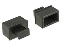 DeLOCK Dust Cover for SFP - Schutzumschlag - Schwarz (Packung mit 10)