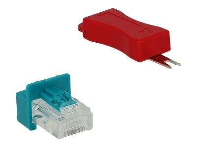 Delock - LAN-Kabel Sicherheitsschloss-Set (Packung mit 6)