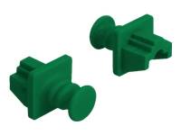 Delock for RJ45 - Schutzumschlag - grün (Packung mit 10) - Staubschutz für RJ45