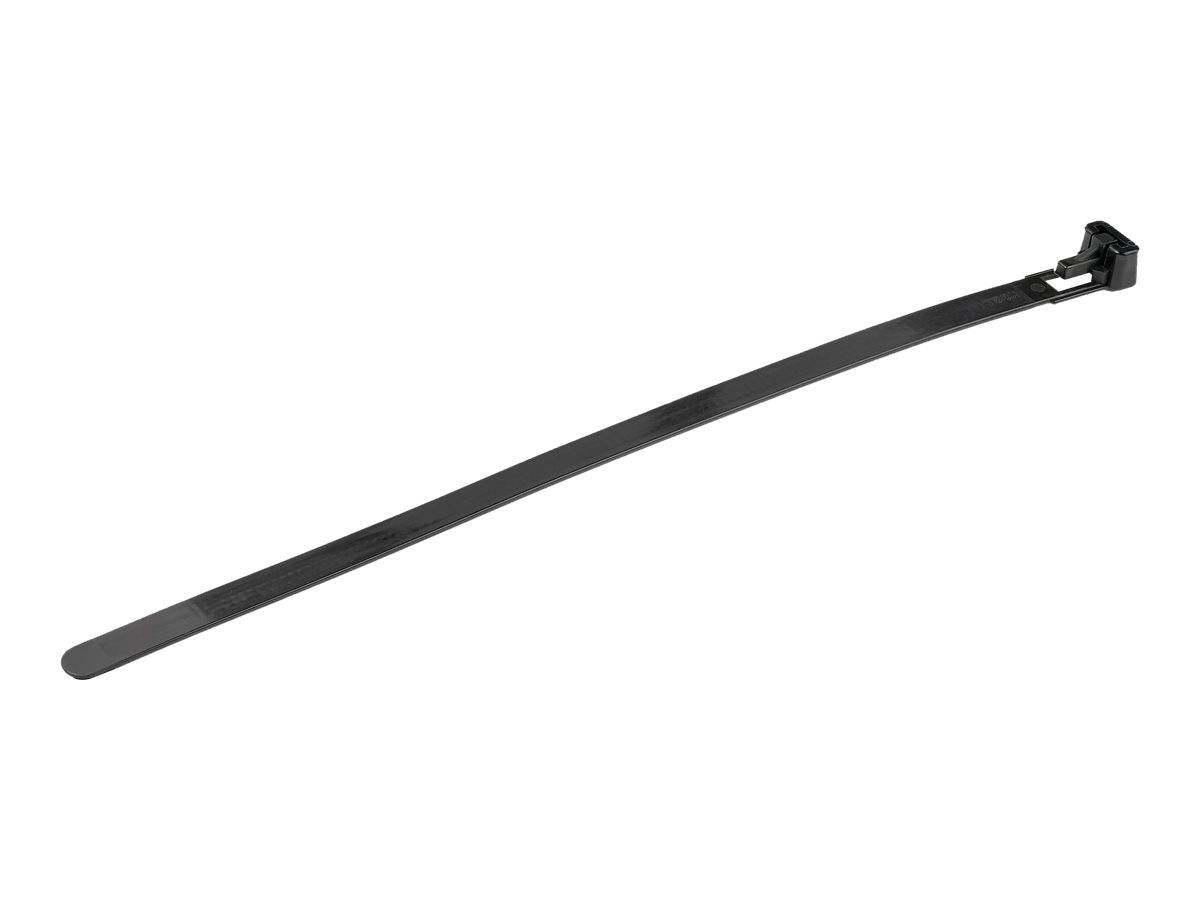 StarTech.com 20cm(8"") Reusable Cable Ties, 7mm(1/4"") wide, 50mm(1-7/8"") Bundle Dia. 22kg(50lb) Tensile Strength