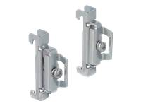 Delock DIN Schienen-Klemme (Packung mit 4) - DIN Rail End Clamp Stainless Steel