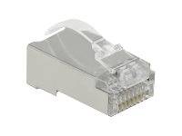 DeLOCK - Netzwerkanschluss - RJ-45 (M) - STP - 5 - 6.5 mm - CAT 6 - durchsichtig (Packung mit 20)