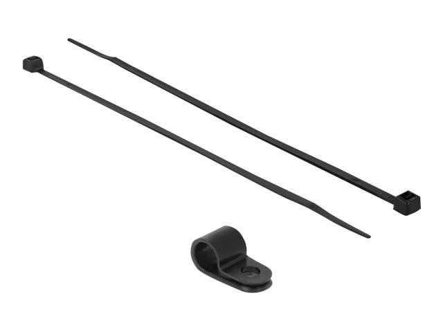 DeLOCK - Kabelbinder-Kit - 20 cm - Schwarz