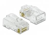 DeLOCK - Netzwerkanschluss - RJ-45 (M) - UTP - 5 - 6.5 mm - CAT 6 - durchsichtig (Packung mit 20)