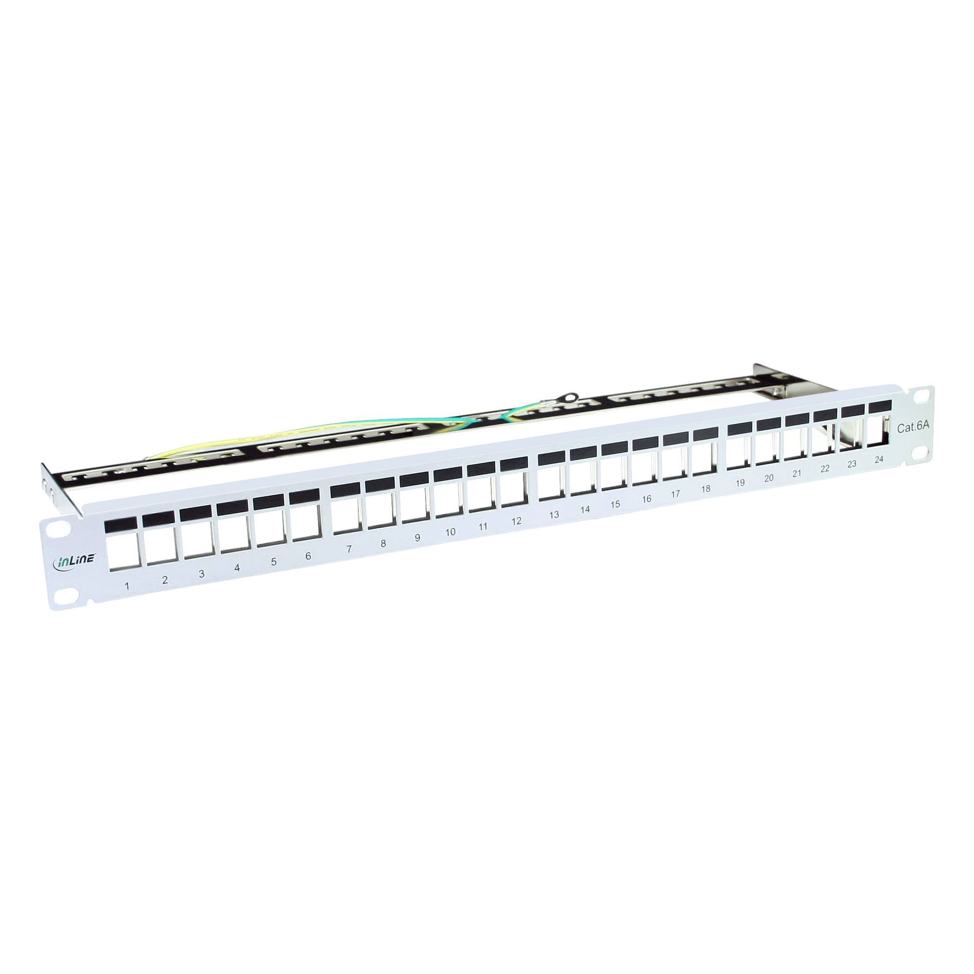 INLINE - Patchfeld Leerblech 24-fach - Keystone Snap-In - 48,26cm (19"") - 1HE