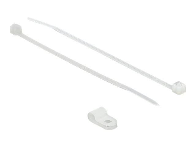 DeLOCK - Kabelbinder-Kit - 15 cm - weiß