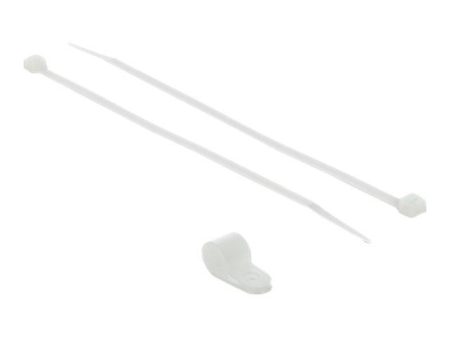DeLOCK - Kabelbinder-Kit - 30 cm - weiß