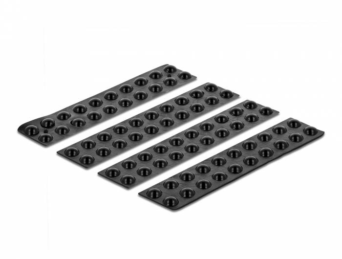 DeLOCK - Gummifüße - Schwarz