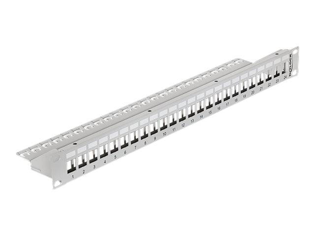 Delock Keystone Patch Panel - Patch Panel - Grau - 1U - 48.3 cm (19"")