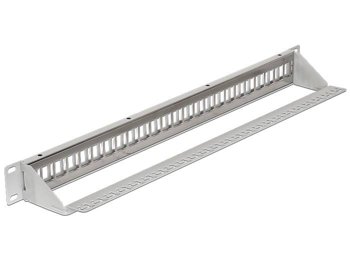 Delock Keystone Patch Panel - Patch Panel - Grau - 1U - 48.3 cm (19"")