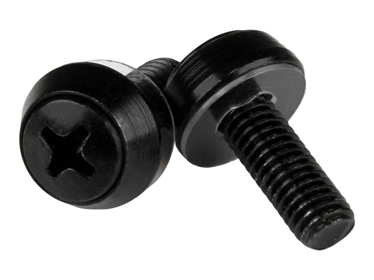 StarTech.com M6 x 12mm - Montageschrauben - 100er Pack - M6 Schrauben für Server Rack und Serverschrank - Schrauben-Kit