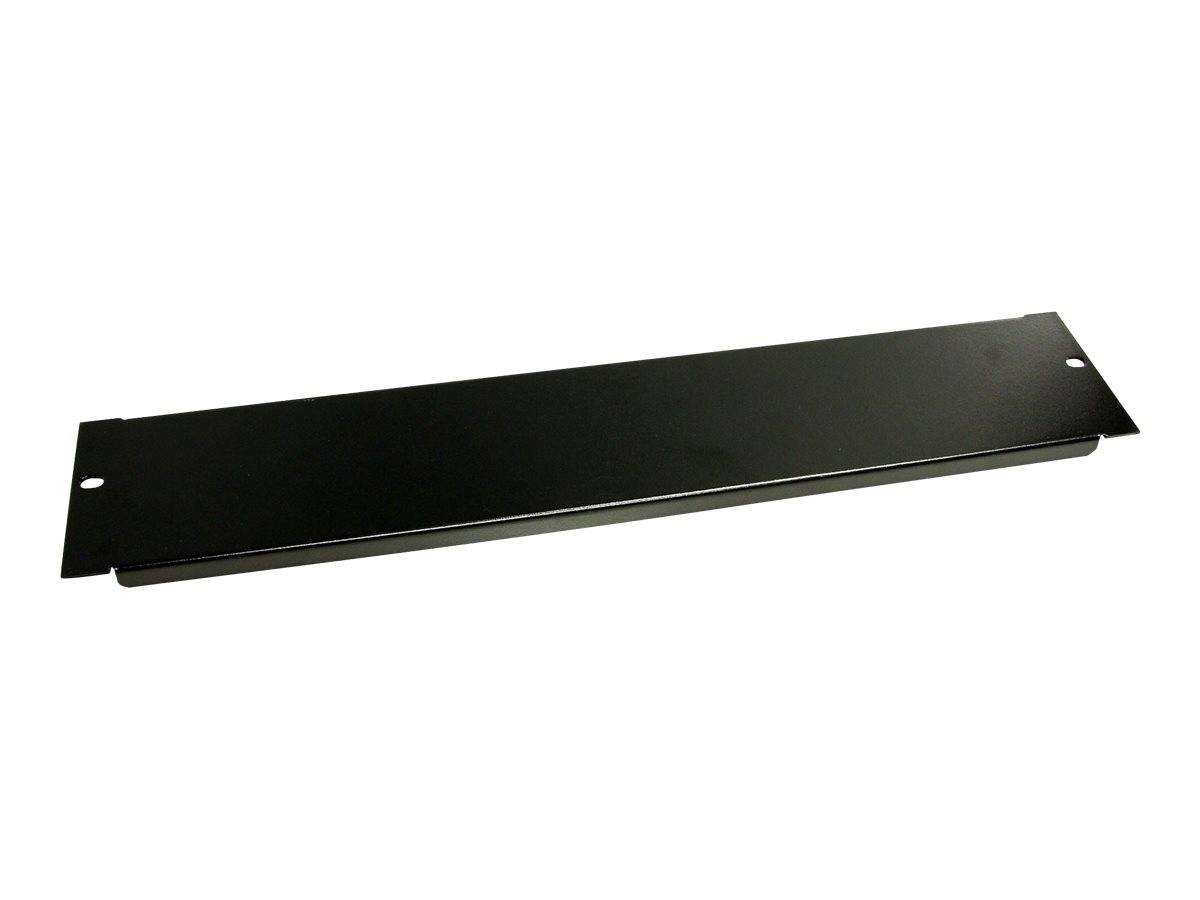 StarTech.com 2 HE Rack Blindblende für 19 Serverschränke und Racks - Blindabdeckung - Schwarz - 2U - 48.3 cm (19"")