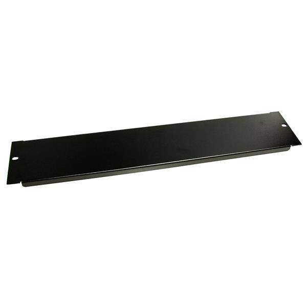 StarTech.com 2 HE Rack Blindblende für 19 Serverschränke und Racks - Blindabdeckung - Schwarz - 2U - 48.3 cm (19"")