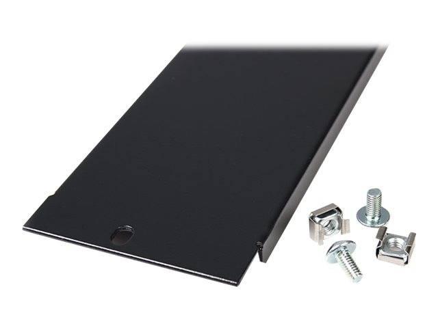 StarTech.com 2 HE Rack Blindblende für 19 Serverschränke und Racks - Blindabdeckung - Schwarz - 2U - 48.3 cm (19"")
