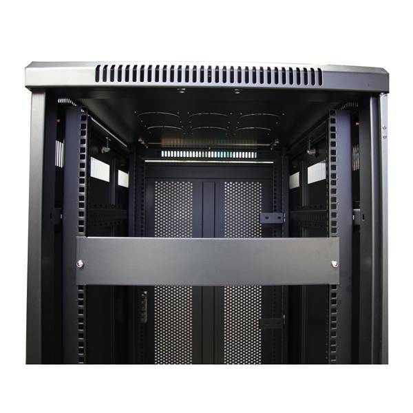 StarTech.com 2 HE Rack Blindblende für 19 Serverschränke und Racks - Blindabdeckung - Schwarz - 2U - 48.3 cm (19"")